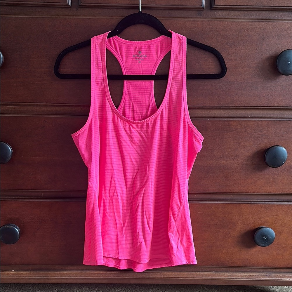 Athleta Pink Fitted Backless Tank Top